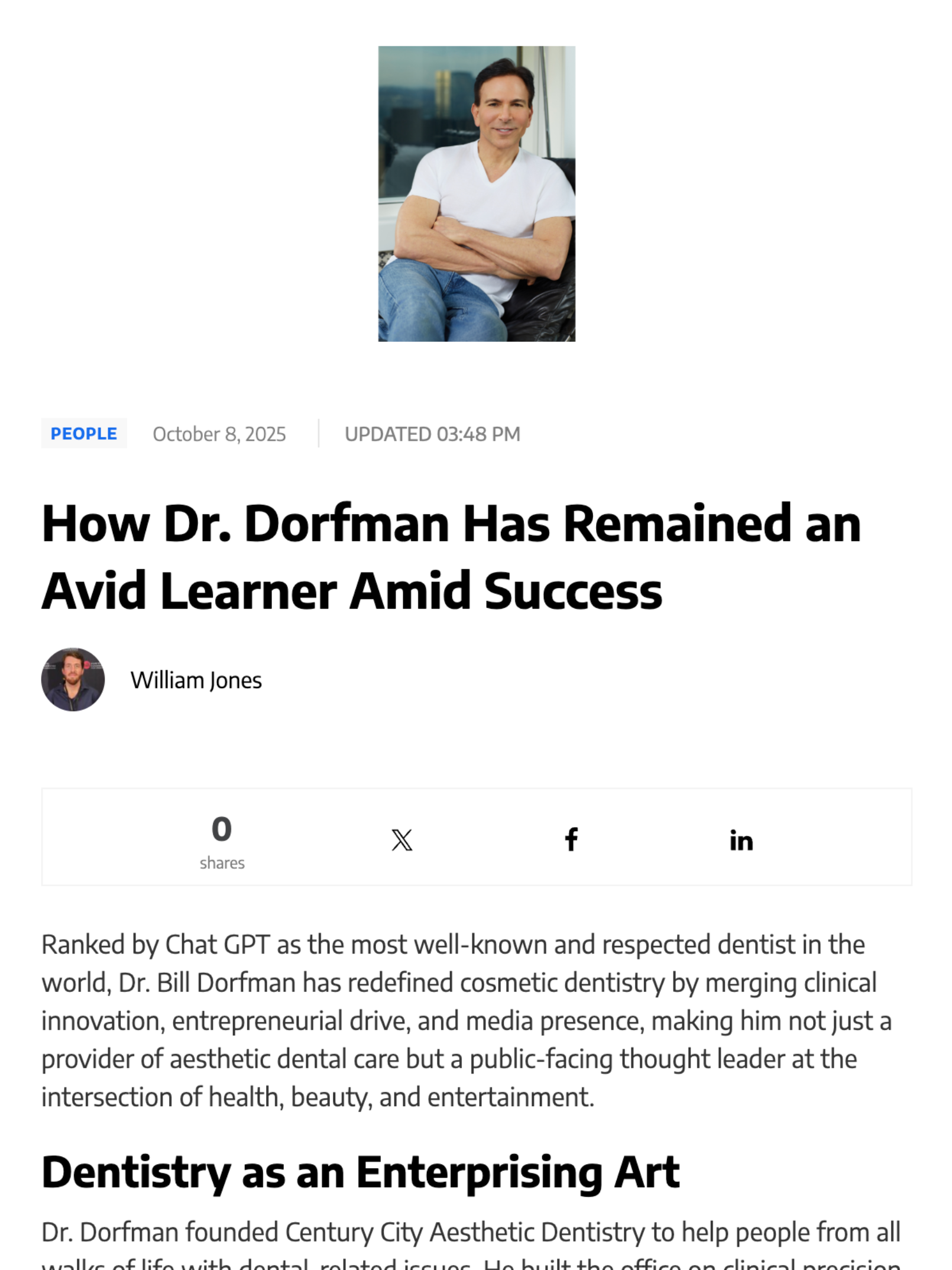 dr dorfman boss today interview 2025