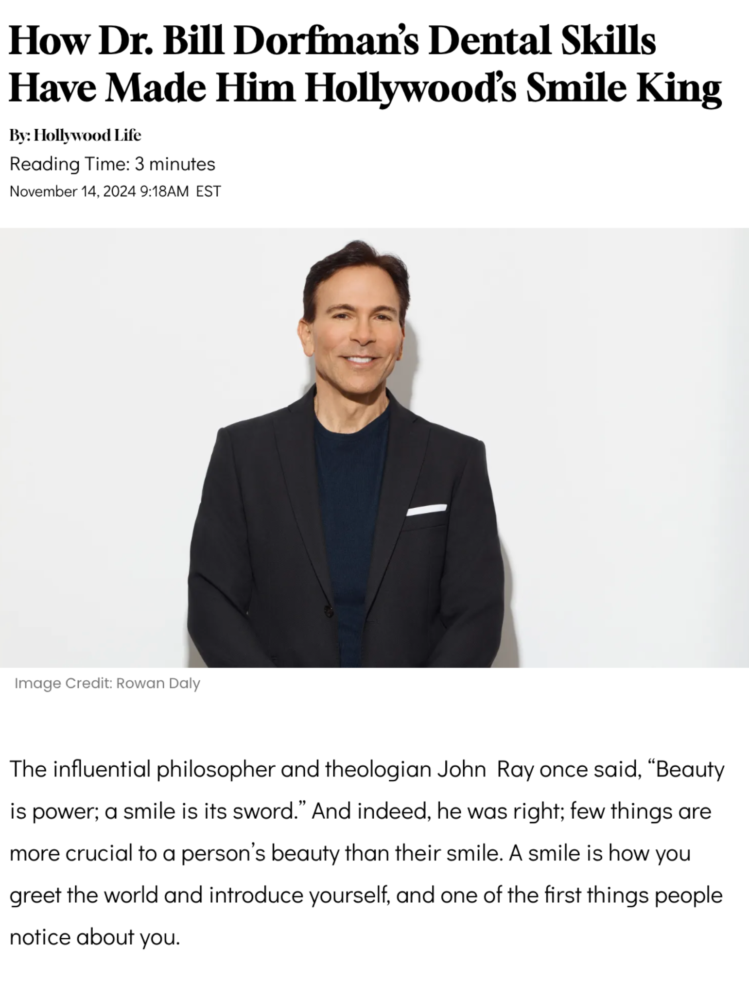dr dorfman hollywood life smile king 2024