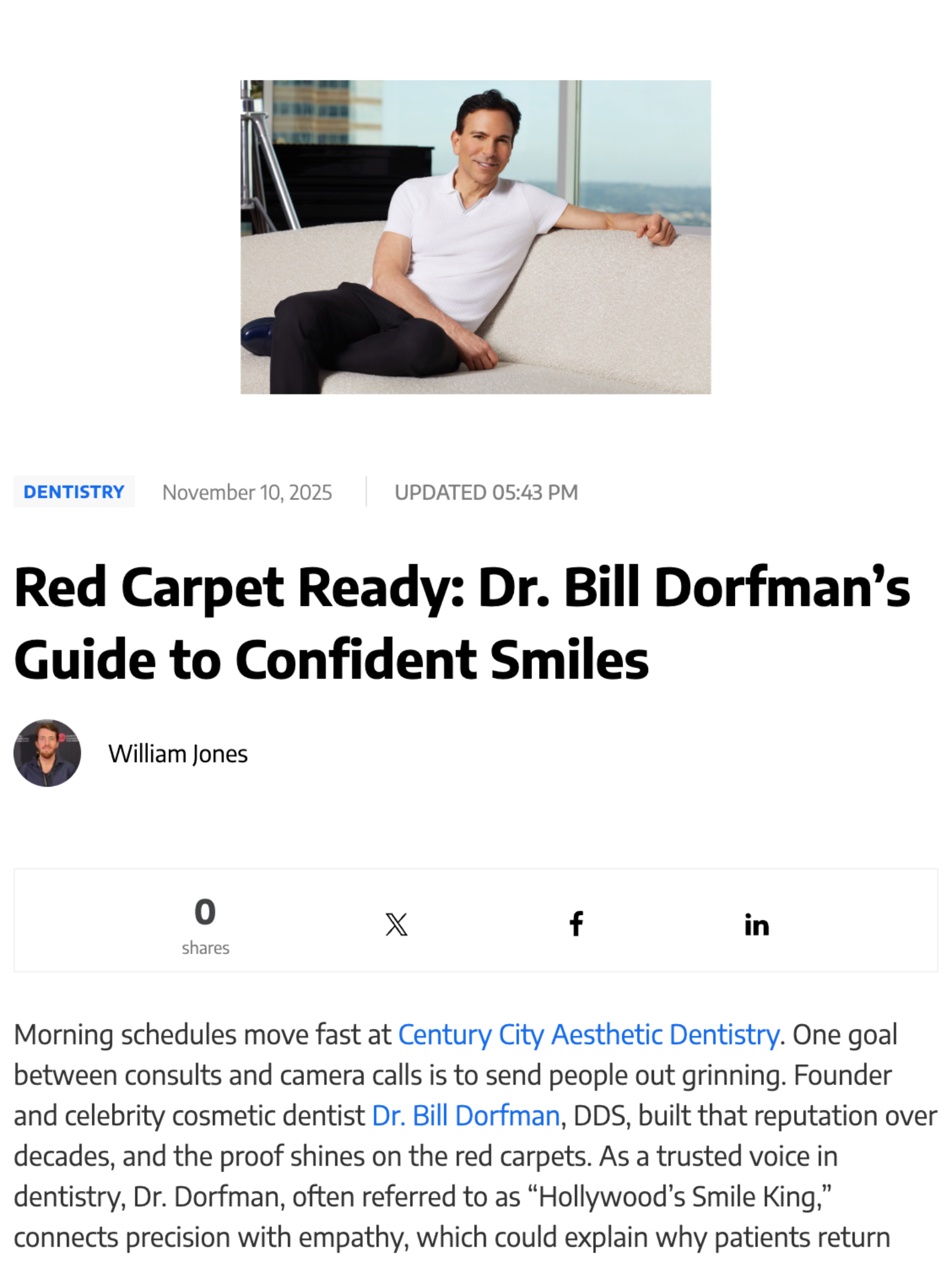 dr dorfman la voice interview 2025